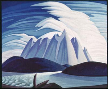 (Fig 2.) Lawren S. Harris, Lake and Mountains, 1928, Art Gallery of Ontario, Toronto, AGO, Web, 3 May 2015.